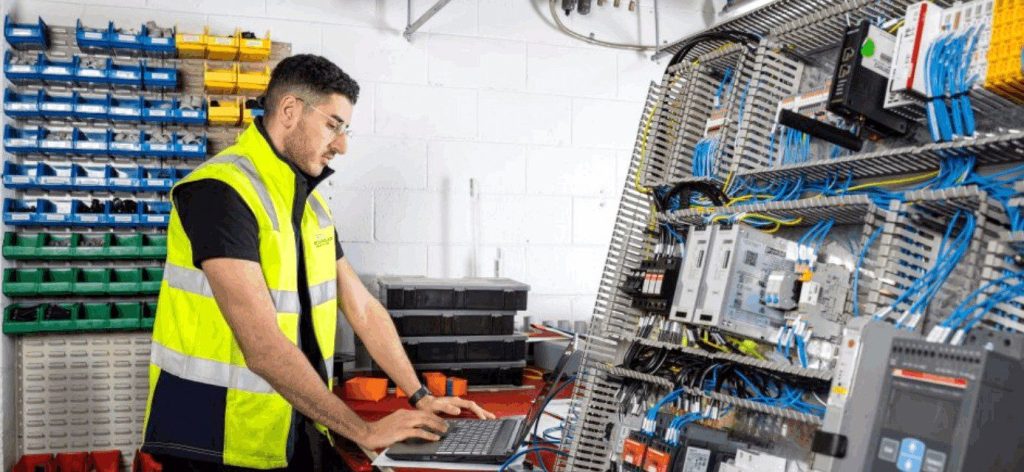 Electrical engineer maintenance work